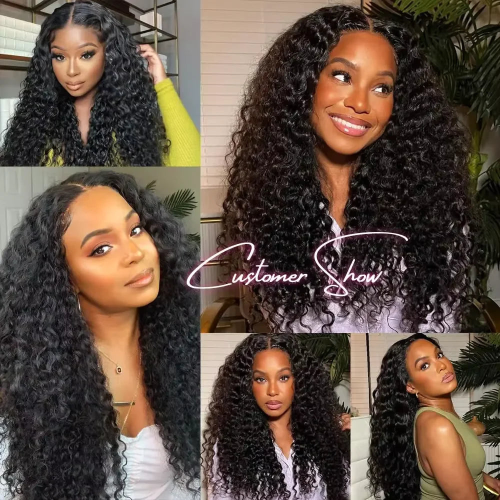 38 40 Inches Deep Wave Natural Color Bundles Brazilian Hair Extension Remy Hair Bundles One Weave Unprocessed 1/ 3/4 Pieces