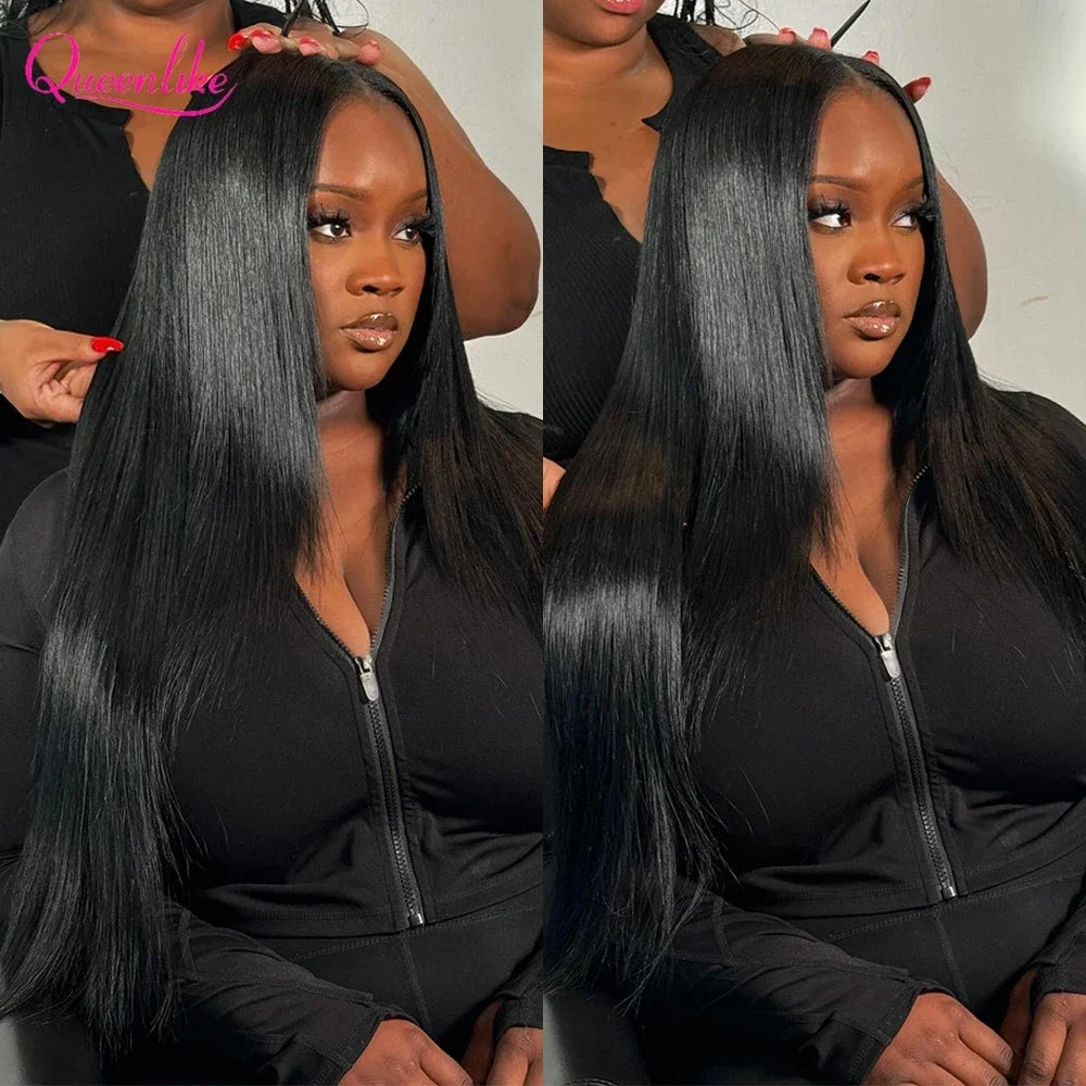 Queenlike 30 Inch Human Hair Bundles Brazilian Raw Hair Weave 1/3/4 Bundles Human Hair 26 28 30 Inch Straight Hair Extensions