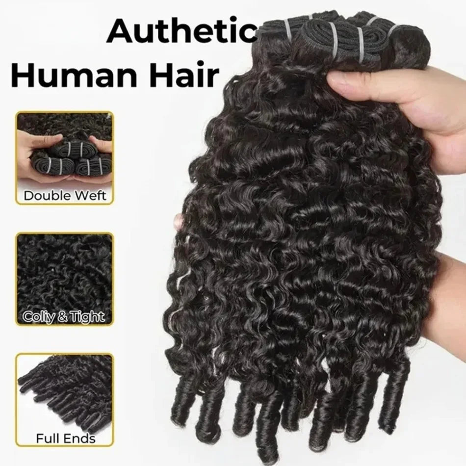 12A Burmese Curly Hair Bundles Burmese Virgin Raw Human Hair Bundles Unprocessed Weaving Water Wave Curly Hair Extensions 32In