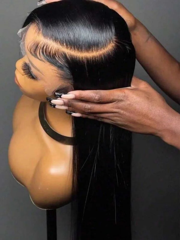 40 42 Inch Straight Human Hair Wigs 13x4 13x6 HD Lace Frontal Human Hair Wigs For Women Glueless Bone Straight Lace Front Wig