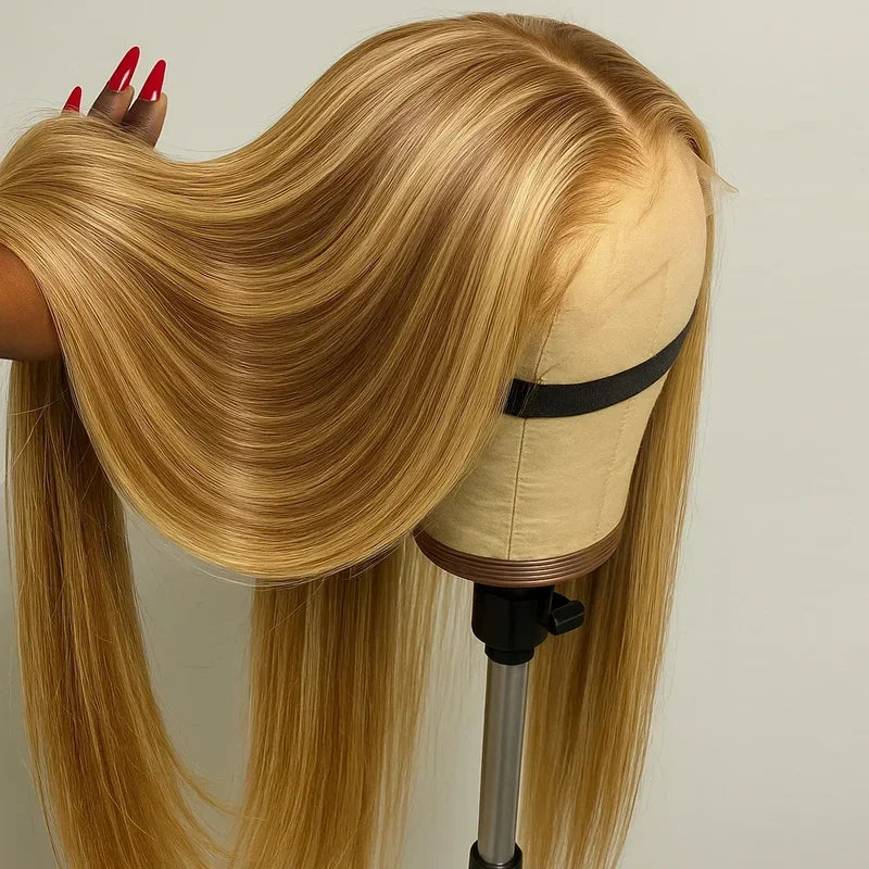 Highlight Glueless Lace Straight Wig Human Hair Wig